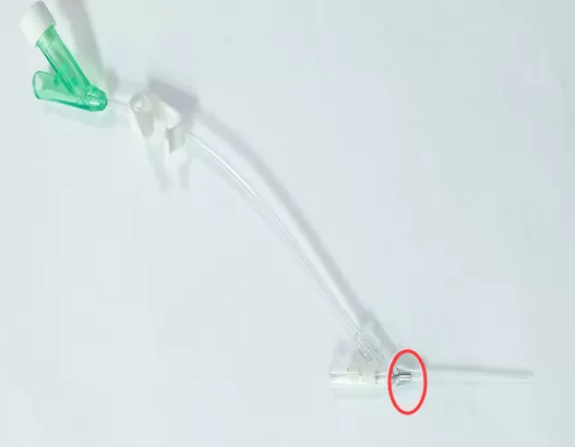 鉚釘在醫用配件---留置針中的應用